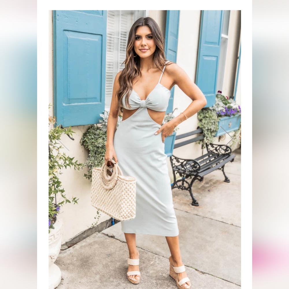 Pink Lily dress with cut outs